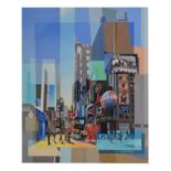 Les Matthews (b.1946) - Signed limited edition print - Times Square, New York