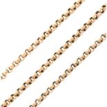 Belcher-link rose gold chain