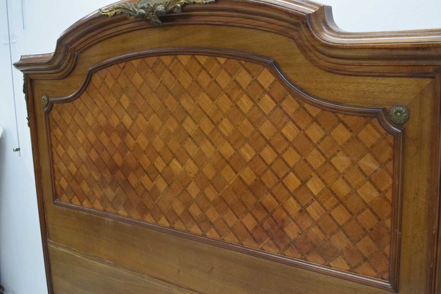 French parquetry king size bed - Image 7 of 20