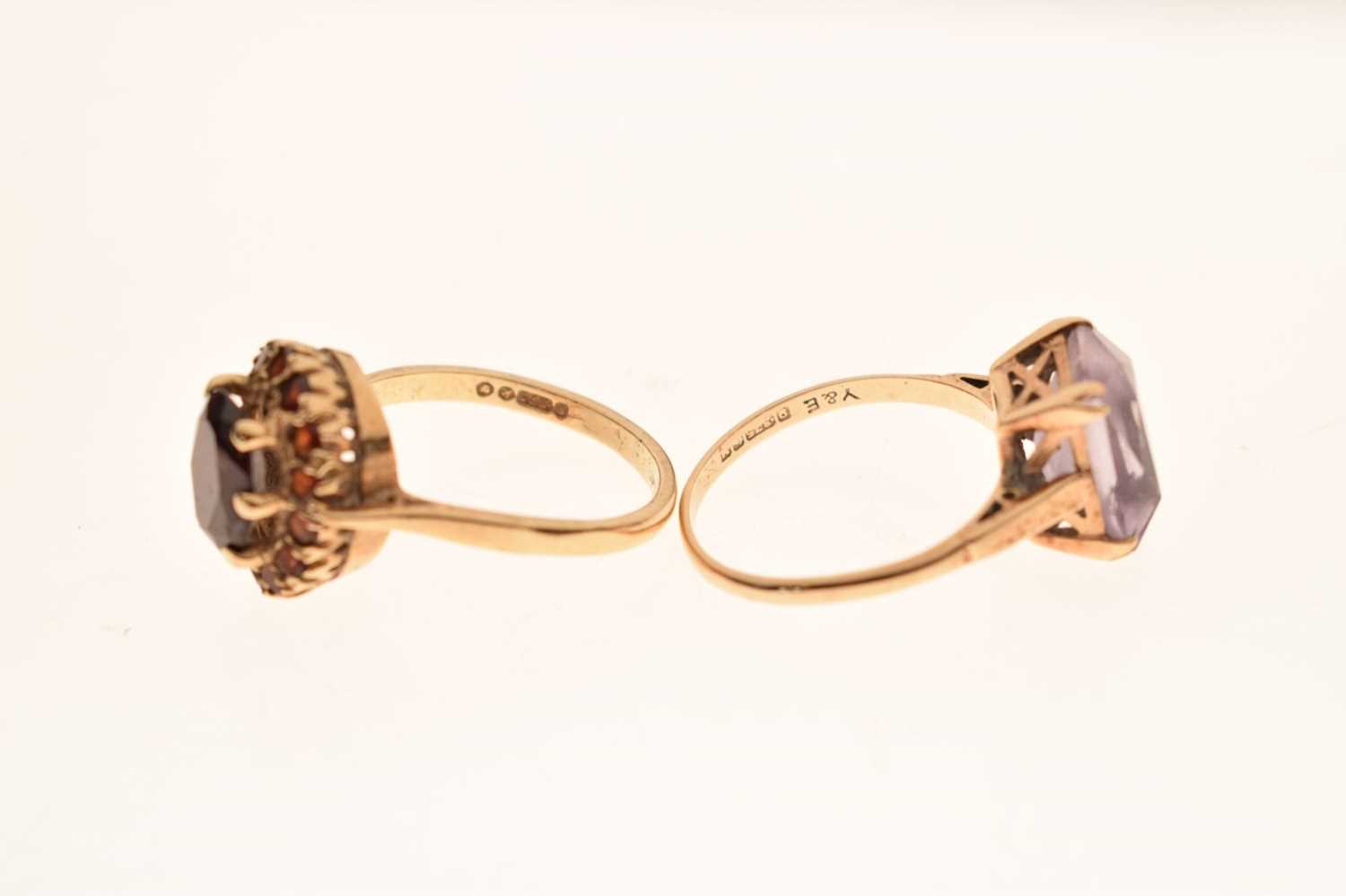 Two 9ct gold gem-set rings - Image 5 of 6