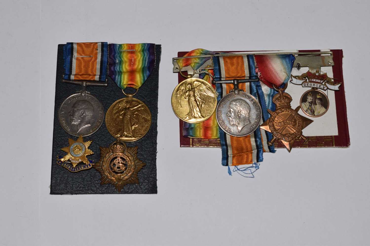 British First World War medal trio and medal pair - Bild 2 aus 6