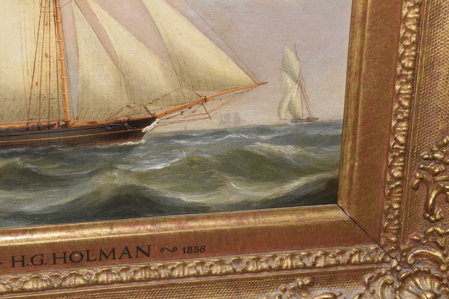 Oil on board - 'Myth', built by H. G. Holman - Image 9 of 9