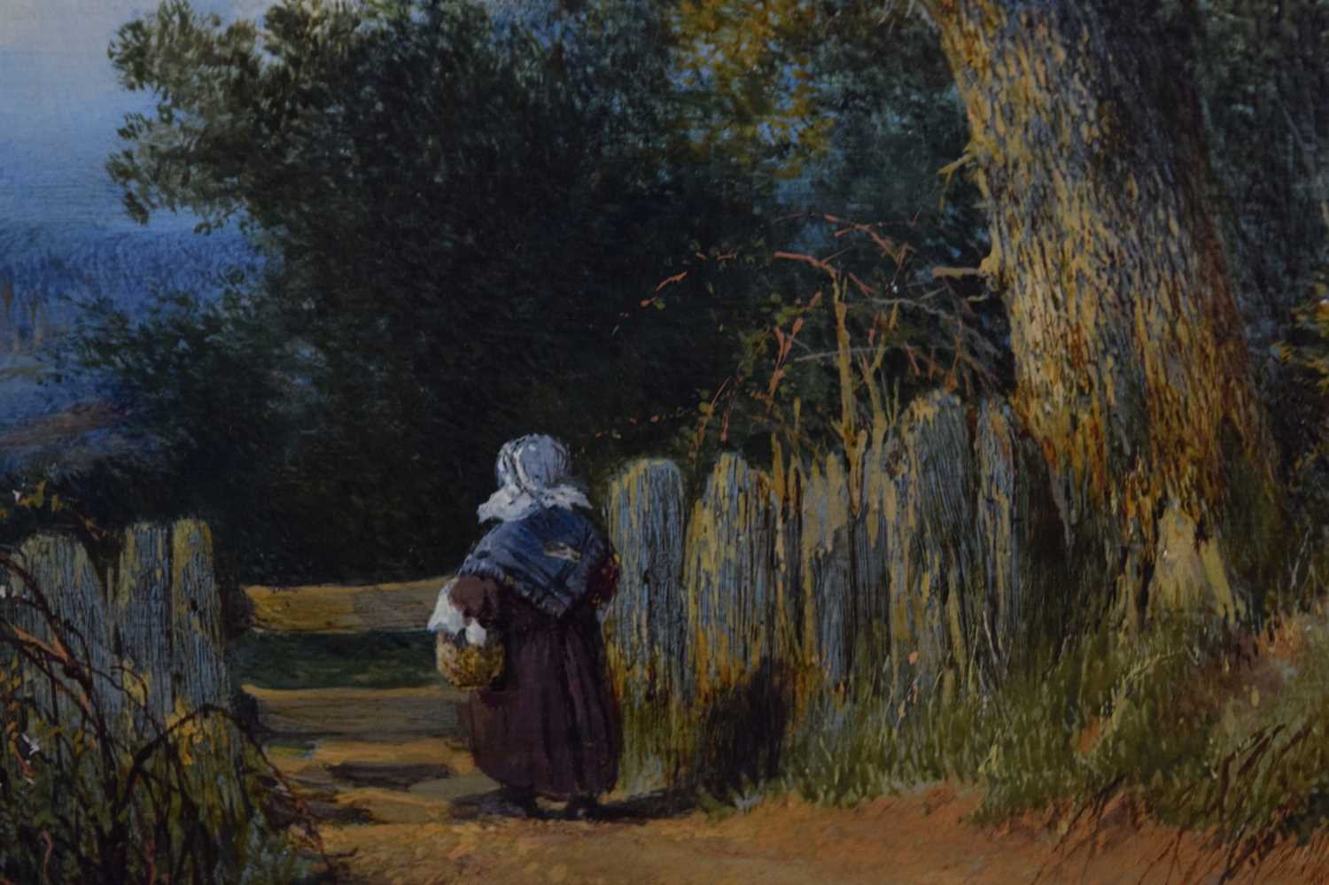 William Edward Jones, (fl. 1849-1871) - Oil on panel - Landscape - Image 4 of 9
