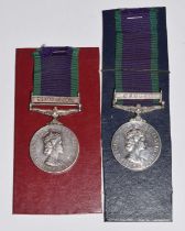 Two Elizabeth II General Service Medals