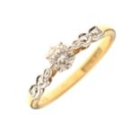 Diamond solitaire ring