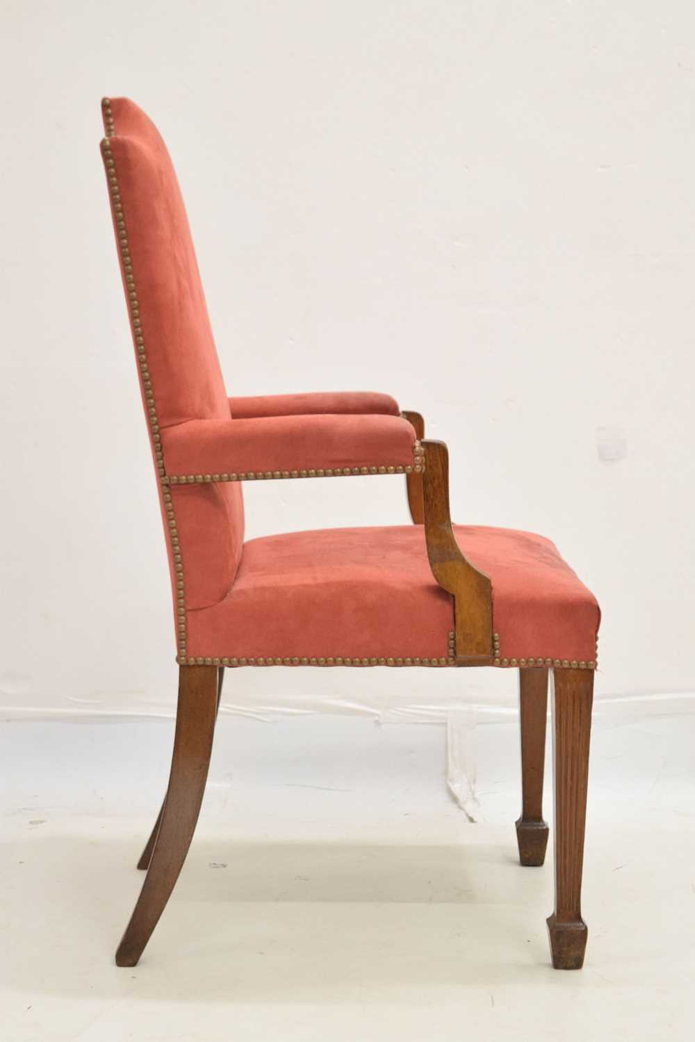 Edwardian open armchair - Image 3 of 8