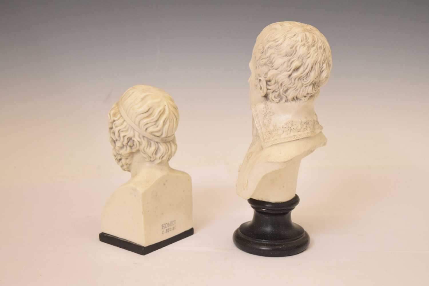 Resin busts of Napoleon and Homer - Image 5 of 8