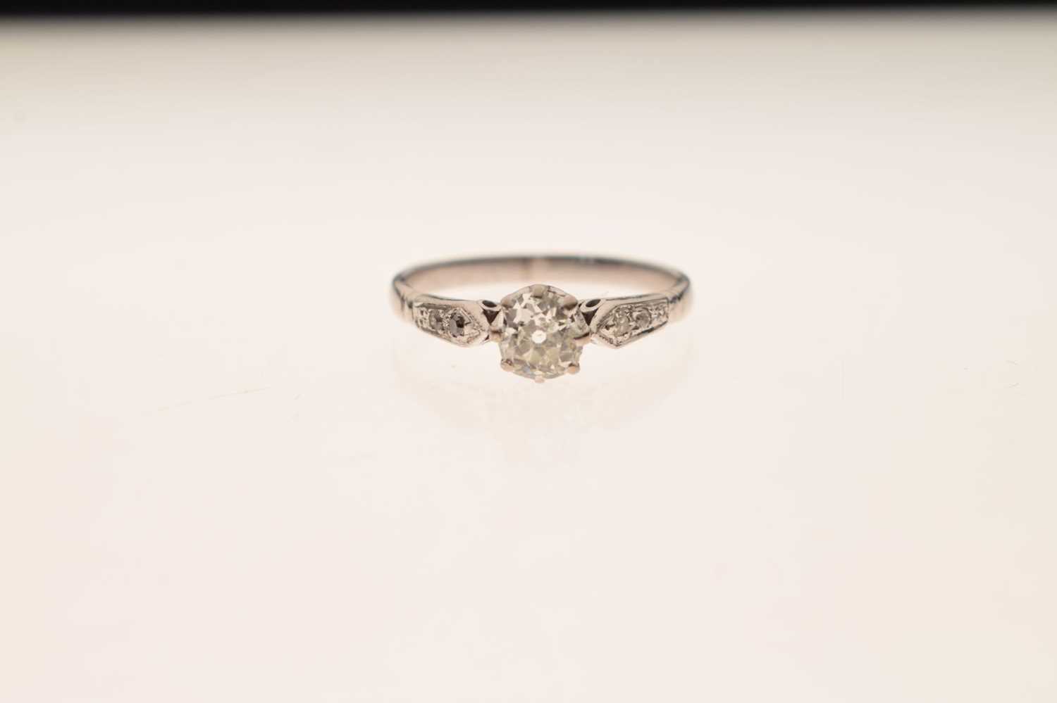 Diamond single stone ring - Image 5 of 5