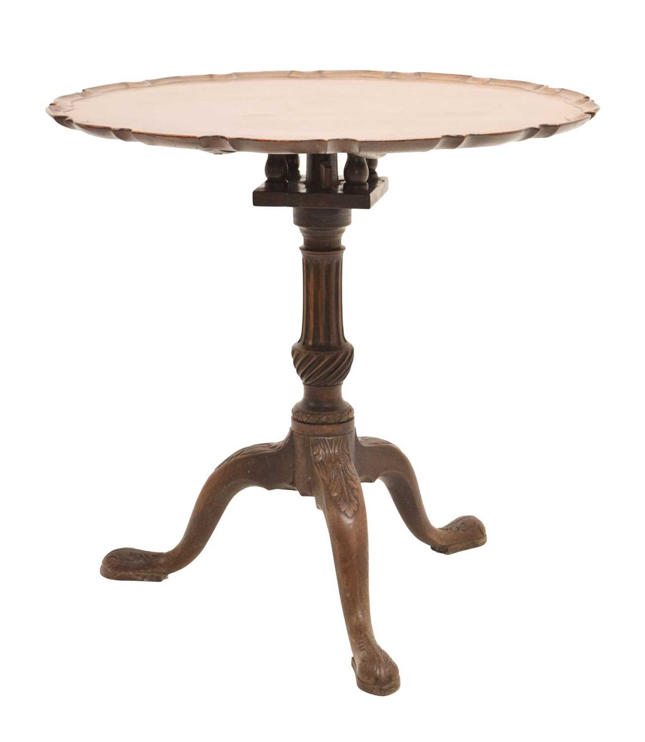 19th century mahogany piecrust tripod table