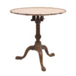 19th century mahogany piecrust tripod table