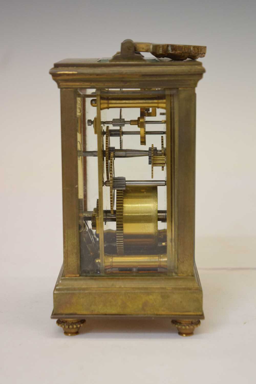 French gilt metal cased carriage timepiece - Image 9 of 9