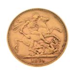 Queen Victoria gold sovereign, 1891