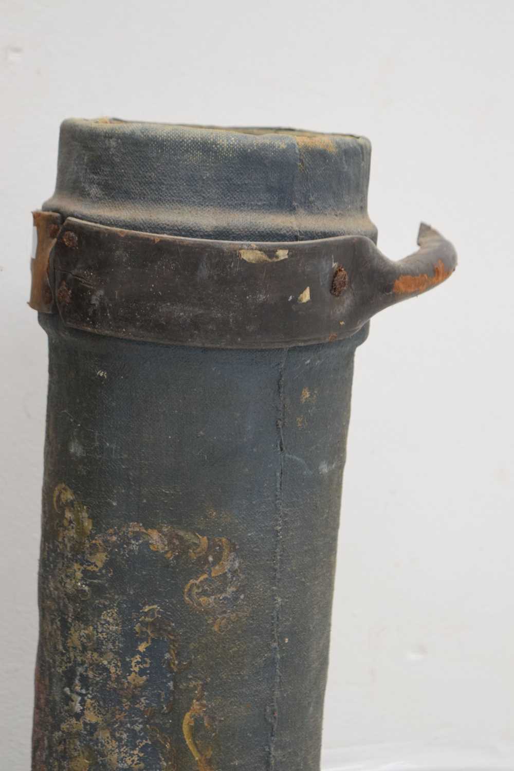 Two canvas British military shell/ ammunition cases - Image 6 of 10