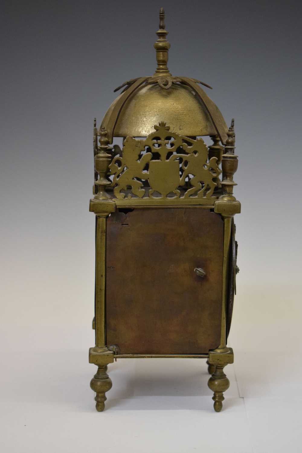 Chew Valley Interest - Part late 17th century brass lantern clock, 'Cleaned By me Joseph Veale' - Image 11 of 25