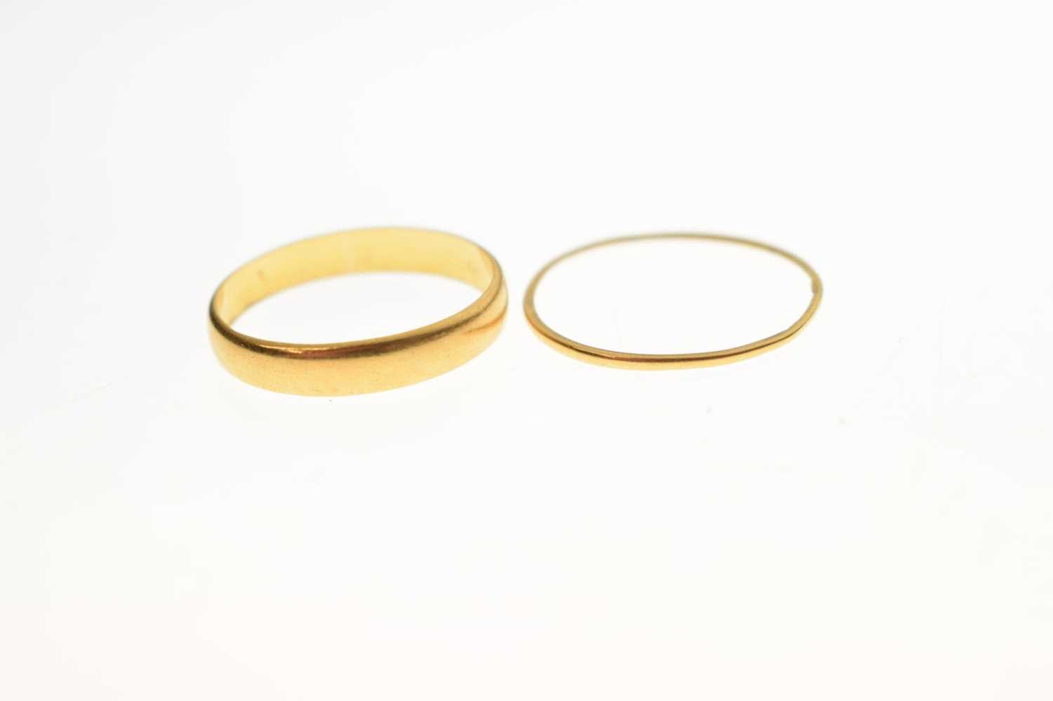 22ct gold wedding band - Image 3 of 6