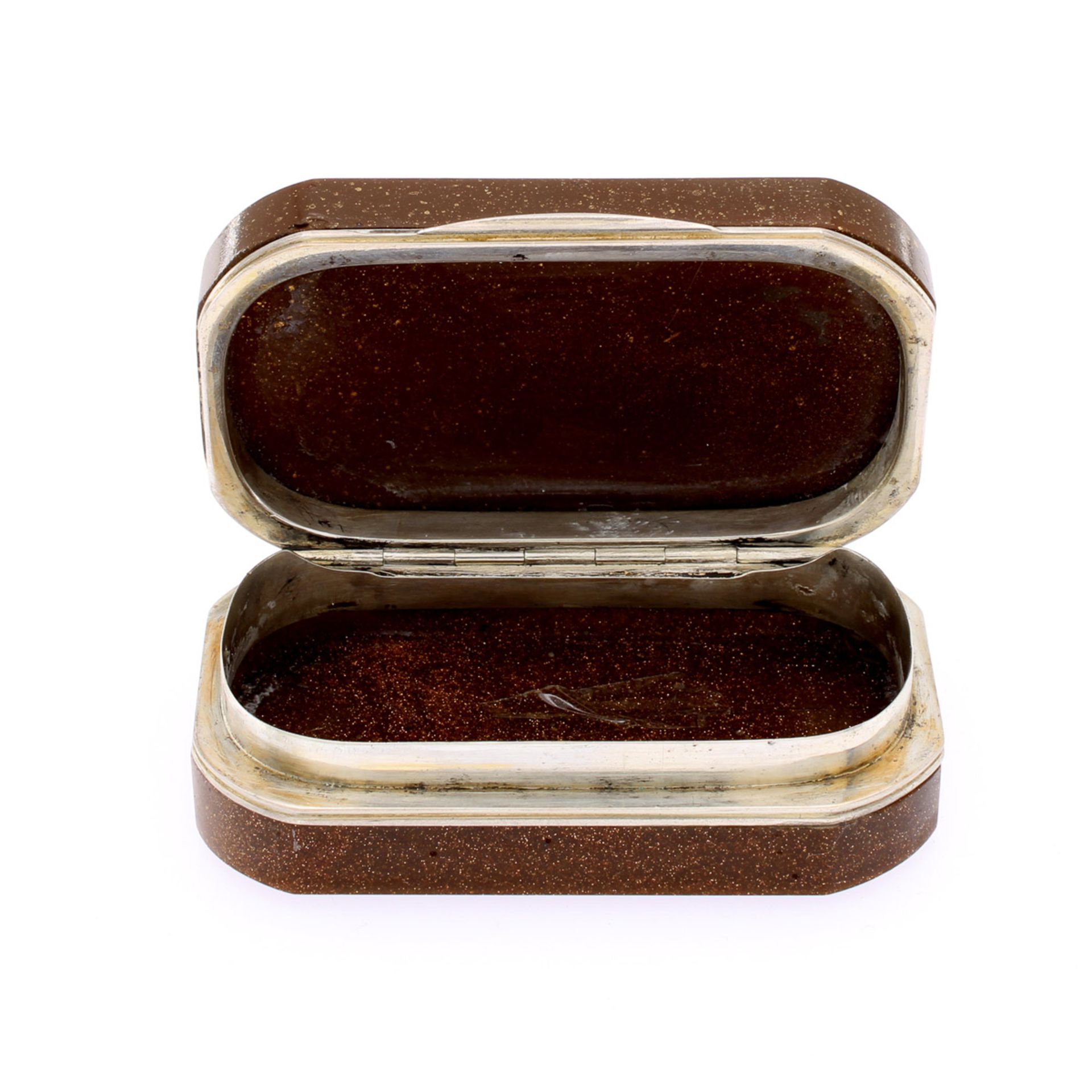 Aventurine, silver and micromosaic snuff box - Bild 3 aus 3