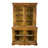 Walnut display cabinet