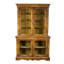 Walnut display cabinet