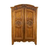 Solid poplar wood wardrobe