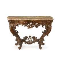 Louis XV console in carved wood