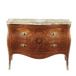 Wood and marble Chest of drawers