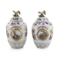 Pair of KPM porcelain potiches