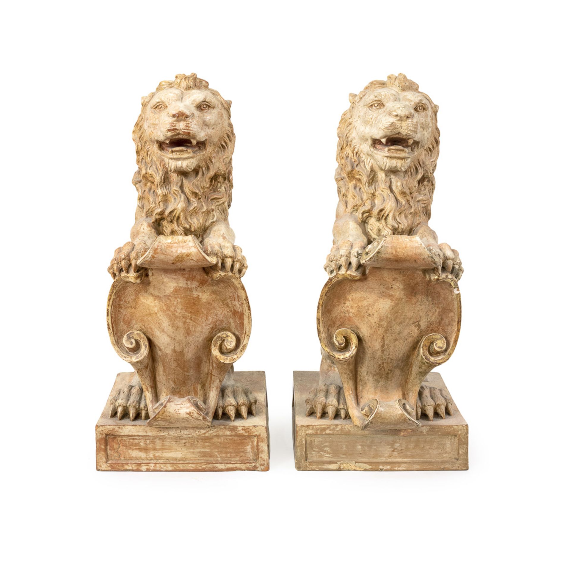 Pair of terracotta sculptures