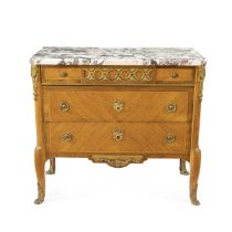 Transition style chest of drawers