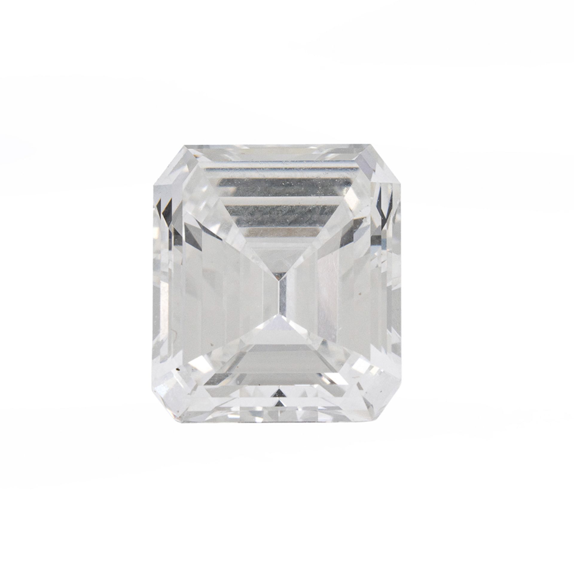 Ring with an emerald cut diamond 2.99 ct - Bild 2 aus 2