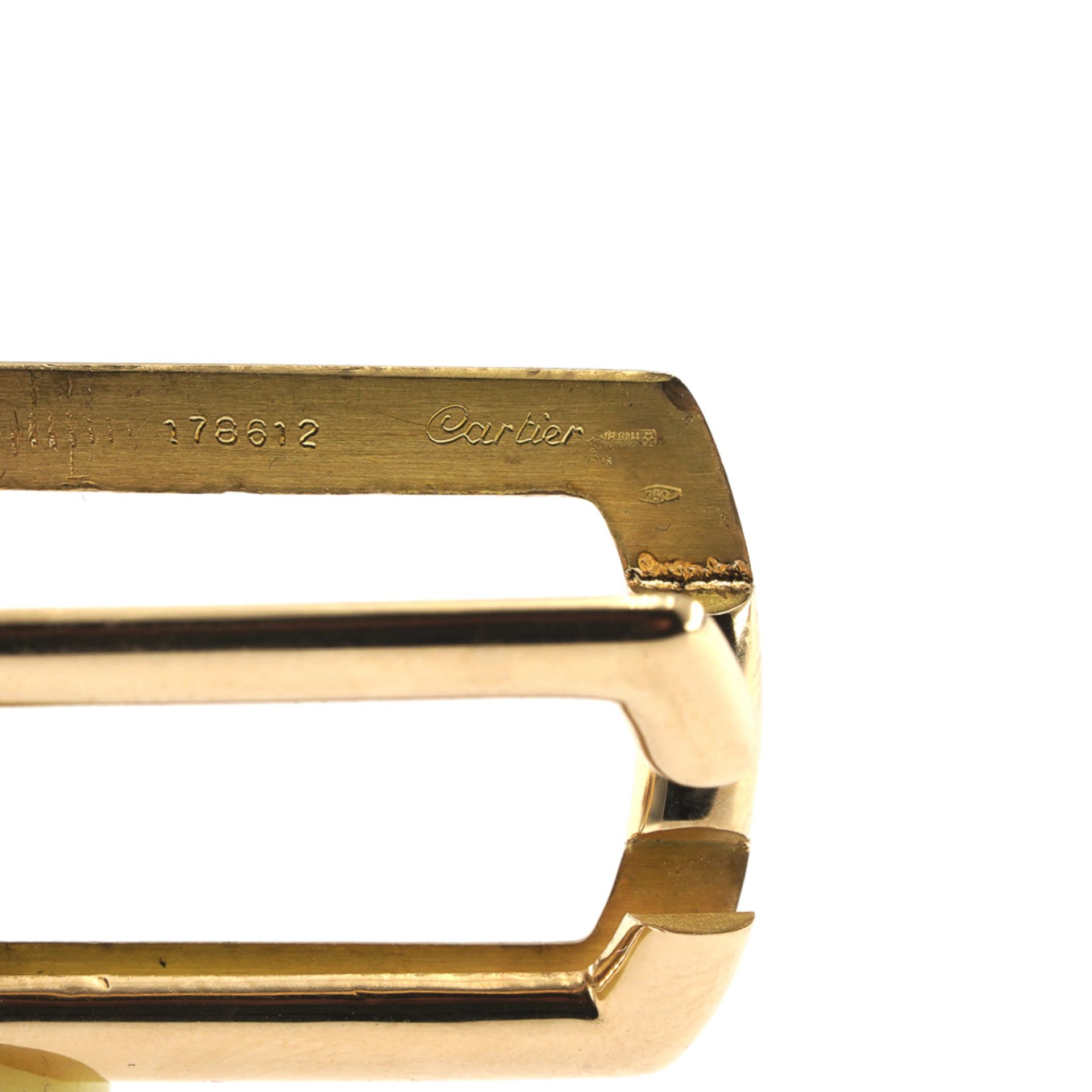 Cartier 18kt yellow gold key ring - Image 3 of 3