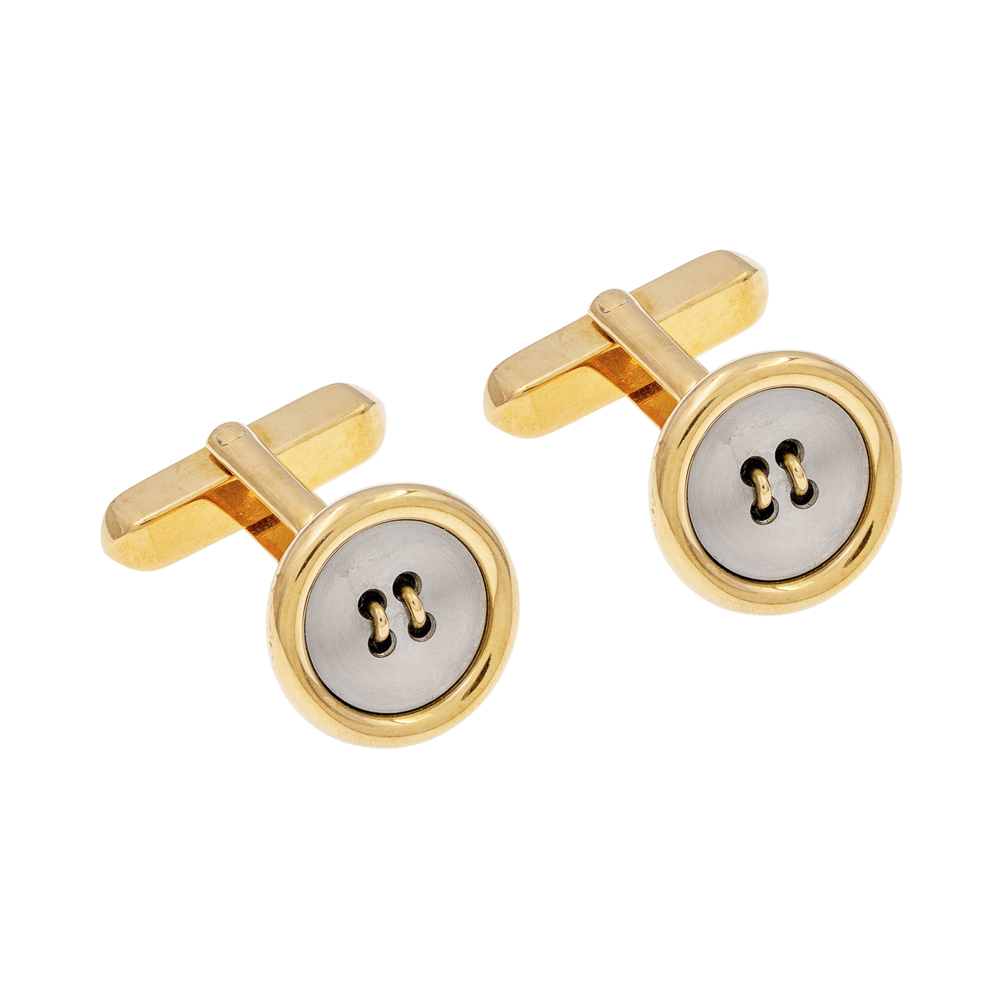 Bulgari button cufflinks