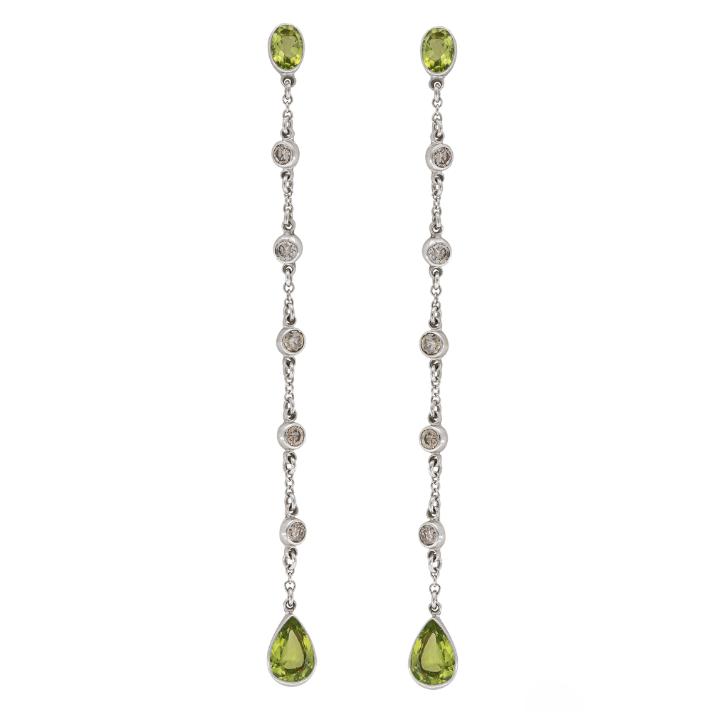 Percossi Papi 18kt white gold pendant earrings