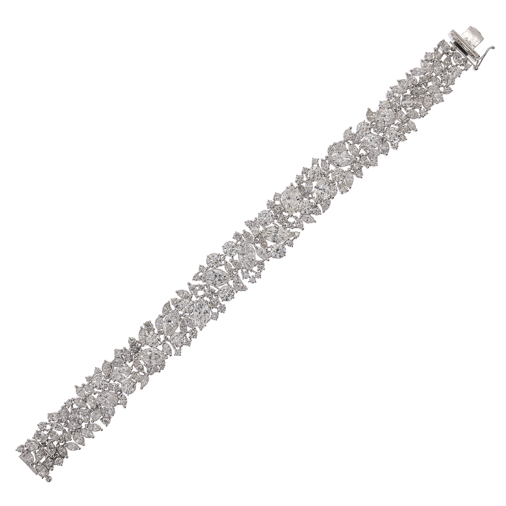 18kt white gold and diamond bracelet - Image 2 of 2