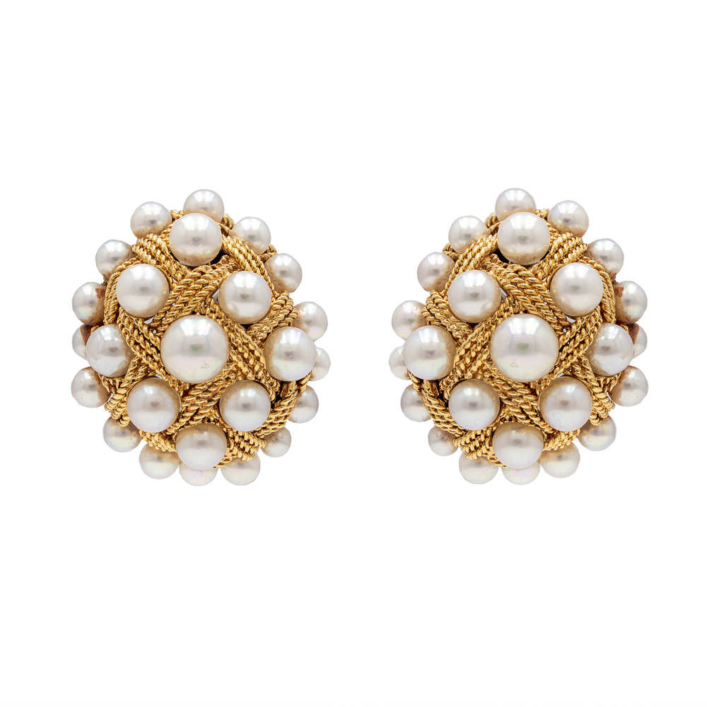 David Webb lobe earrings