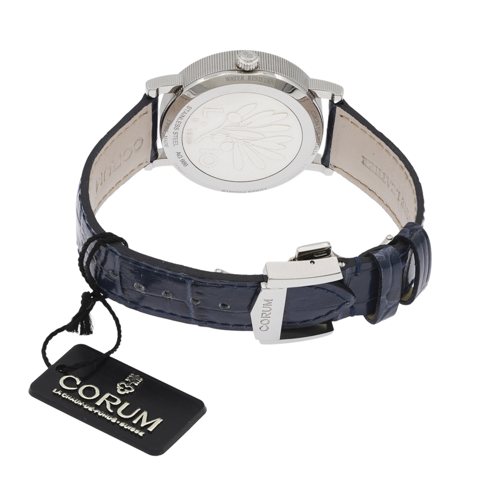 Corum Lunar Pegasus Blue 10 Lire wristwatch - Image 2 of 5