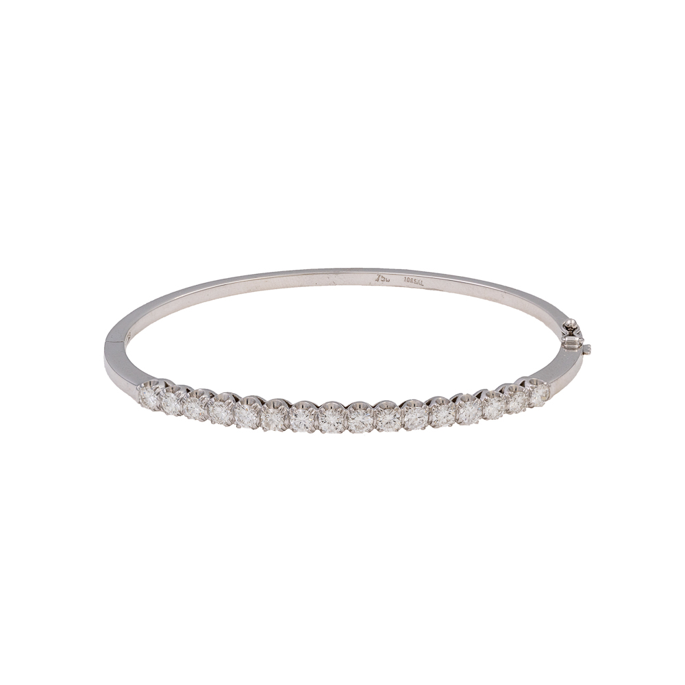 18kt white gold and diamonds cuff bracelet