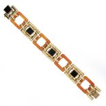 C. Weingrill 18kt yellow gold decò bracelet