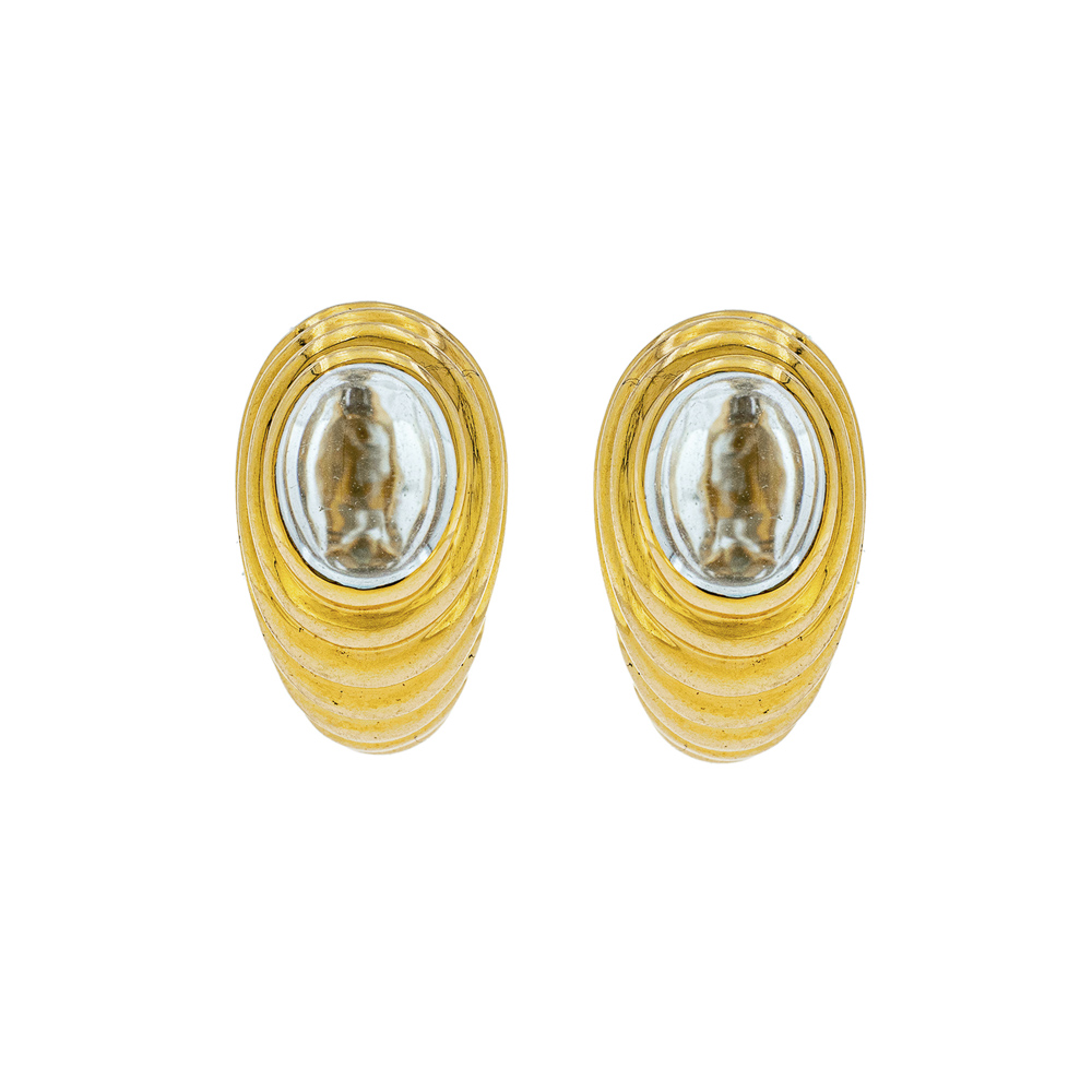 Bulgari Baccellato collection lobe earrings