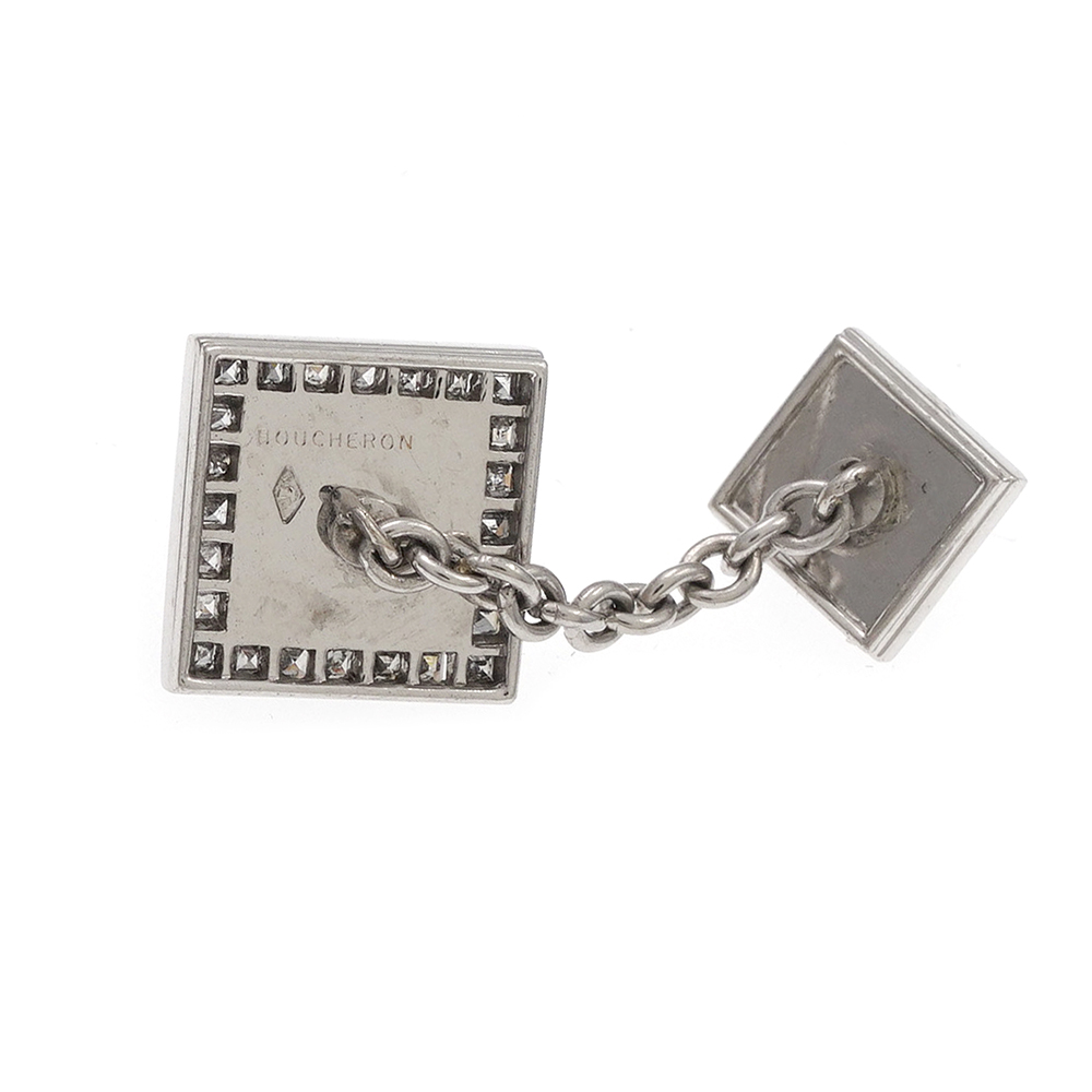 Boucheron 18kt white gold cufflinks - Image 3 of 3