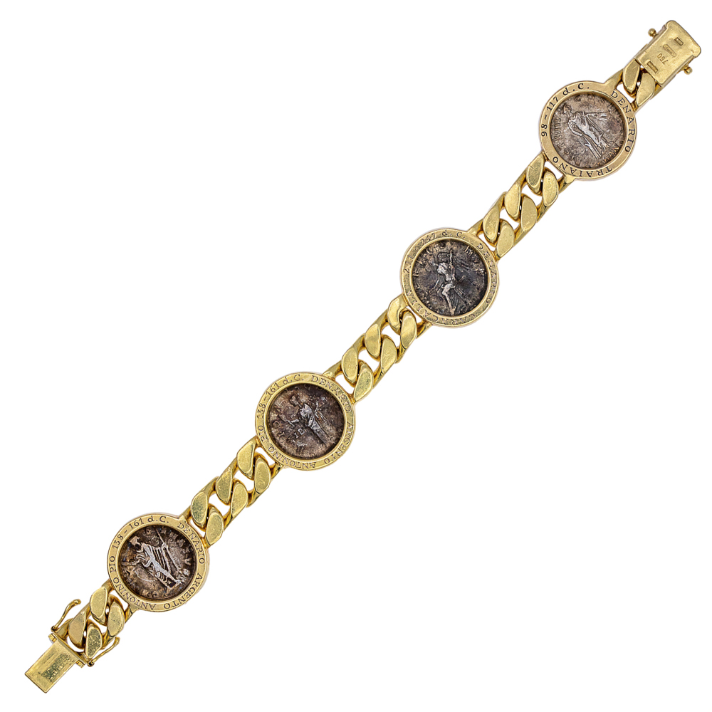 Bulgari coin collection bracelet - Image 2 of 3