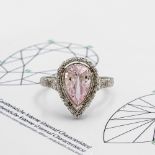 Mario Buccellati ring with natural pink diamond