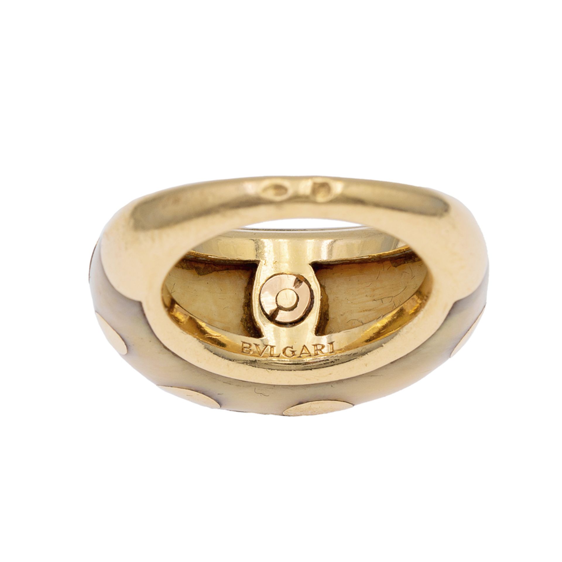 Bulgari 18kt yellow gold bombé ring - Bild 3 aus 4