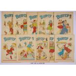Bunty (1959) 51-102. Near complete year missing No 96. With The Dancing Life of Moira Kent, Waif