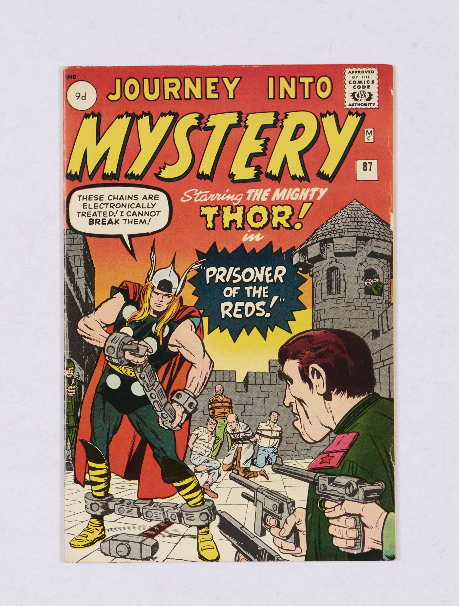 Journey Into Mystery 87 (1962) High cover gloss, small chip out of RH cover edge, white pages [