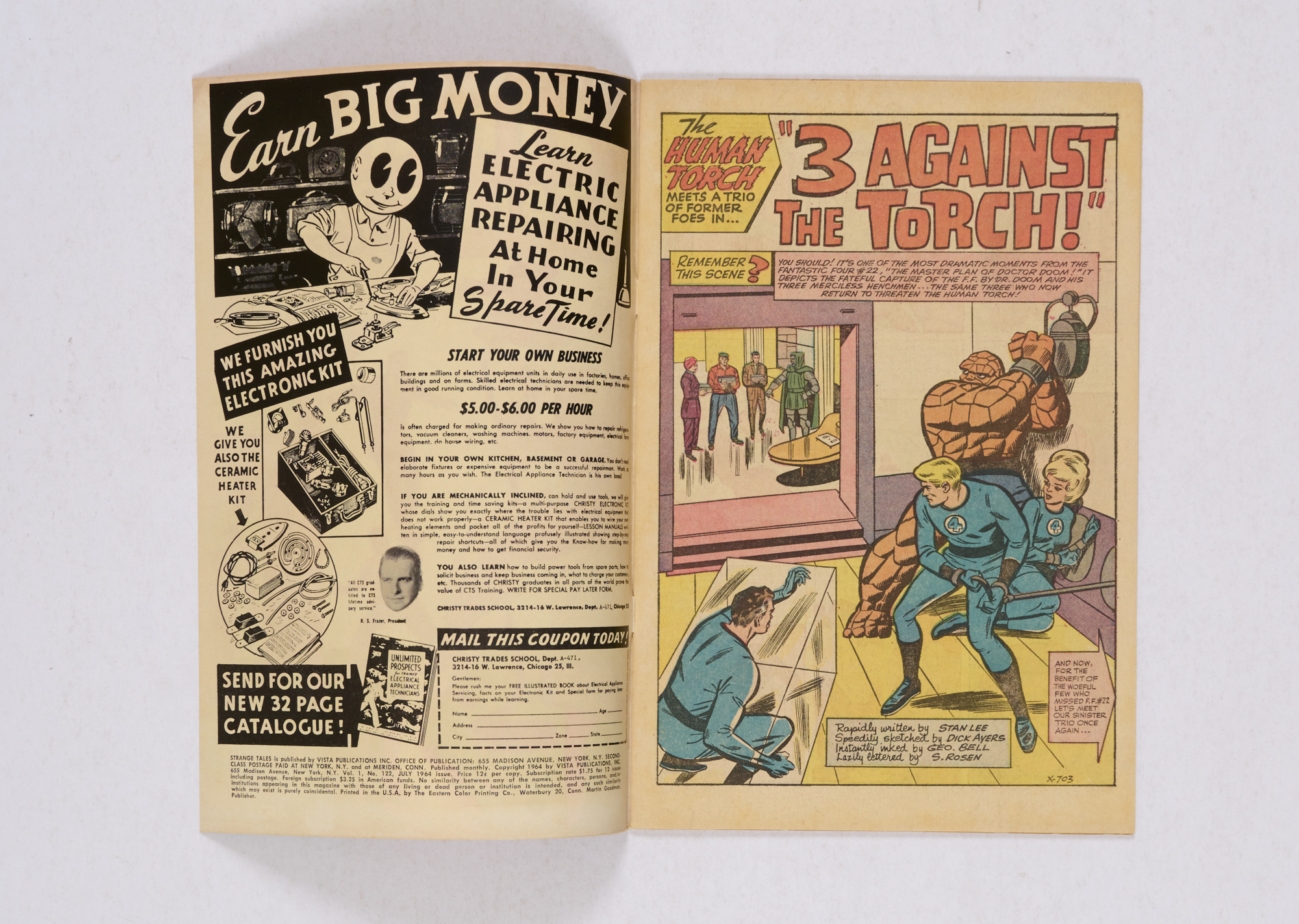 Strange Tales 122 (1964) Cents copy, cream pages [vfn-]. No Reserve - Image 2 of 4
