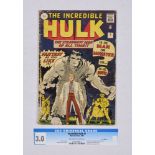 Incredible Hulk 1 (1962) General overall wear and lower staple rust with no major defects. Retrieved