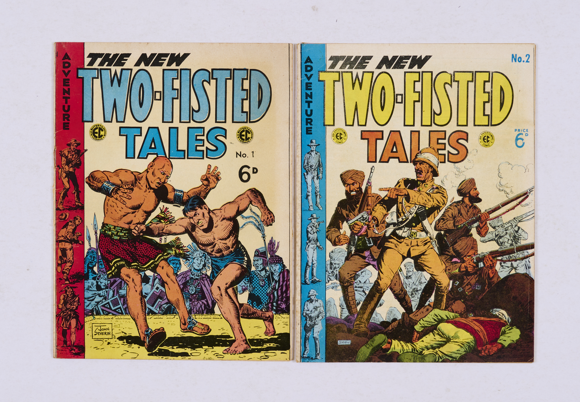 The New Two-Fisted Tales 1, 2 (Cartoon Art Productions early 1950s). Black & White reprints of U.