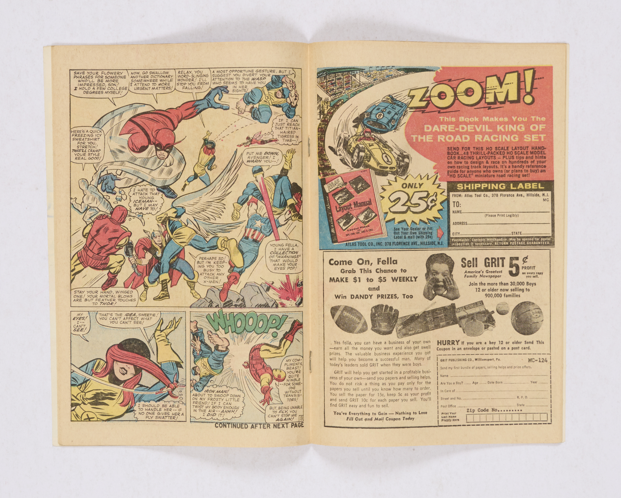 X-Men 9 (1965). Cream pages, unsquare cut in printer's production process [vfn]. No Reserve - Image 3 of 4