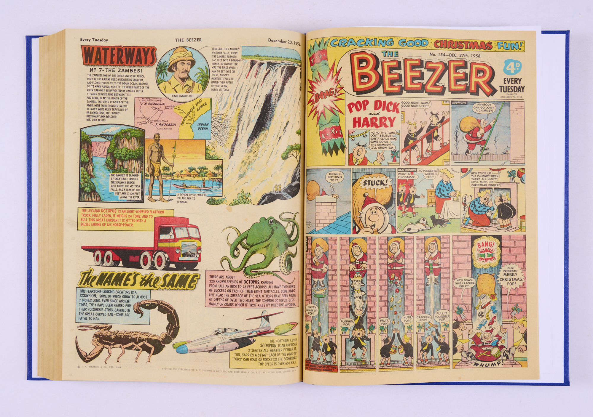 Beezer (1958) 103-154. Complete year in bound volume with Pop, Dick and Harry, The Banana Bunch, - Image 6 of 6