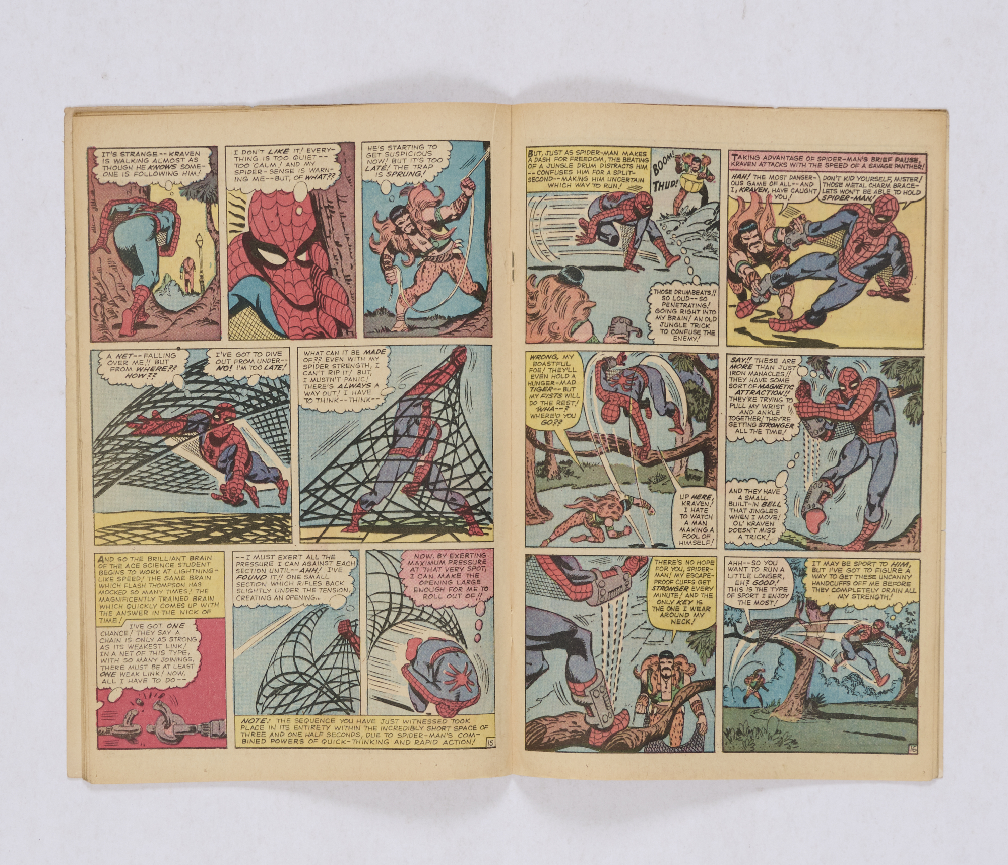 Amazing Spider-Man 15 (1964) top back cover creasing [vg]. No Reserve - Image 4 of 5